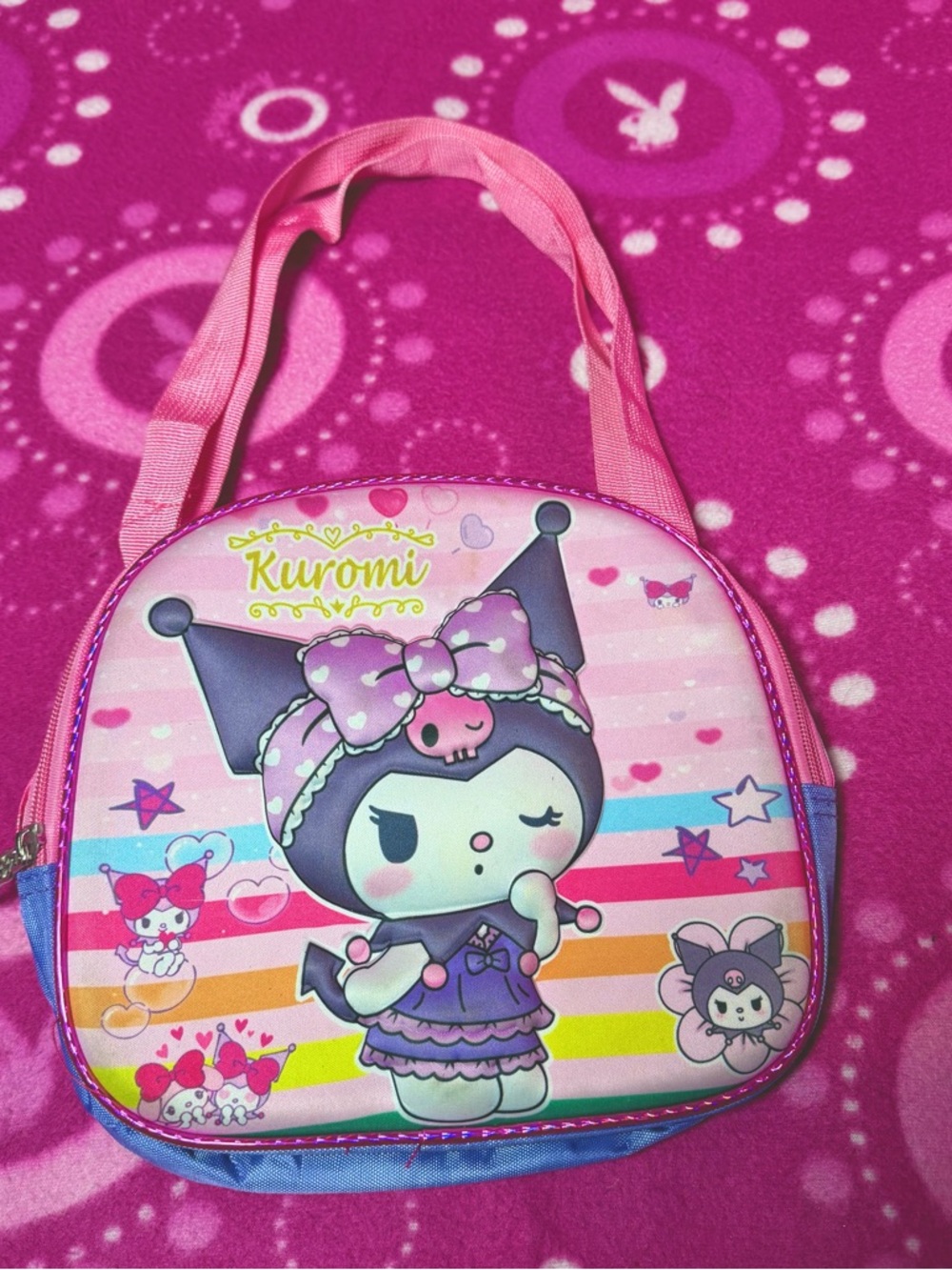 Kuromi Pink & Purple Insulted Lunch Bag